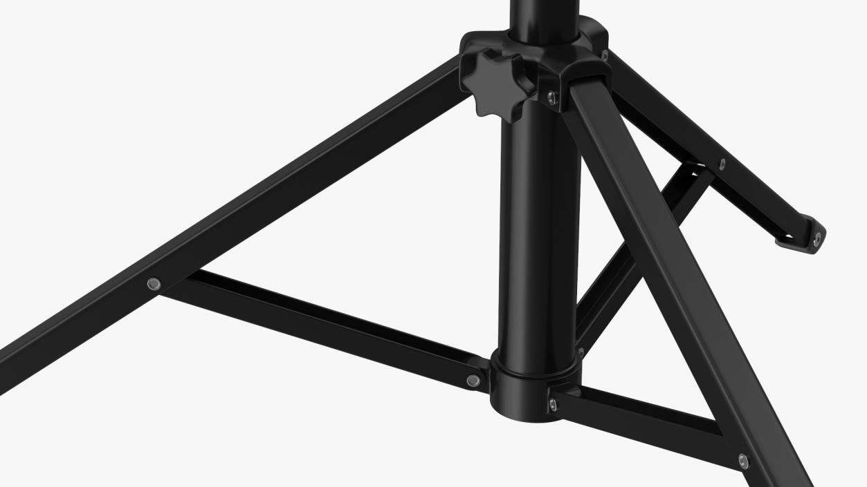 3D model Tripod Stand with Ring Light and Phone Holder