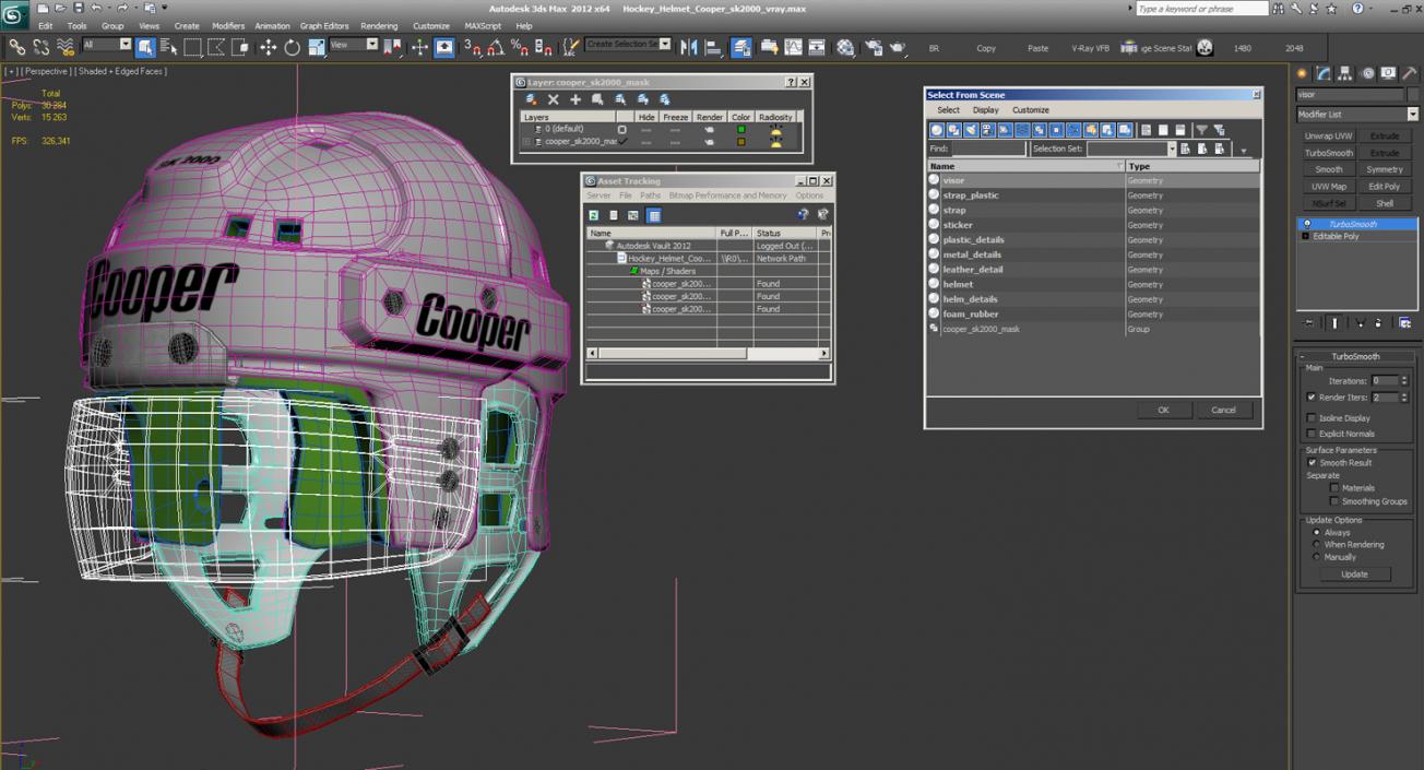 3D model Hockey Helmet Sk2000