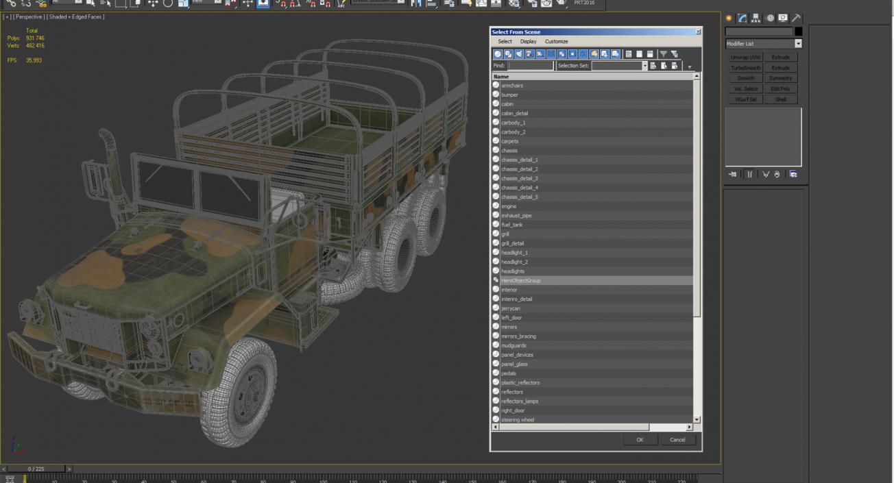 3D US Army Cargo Truck M35 model