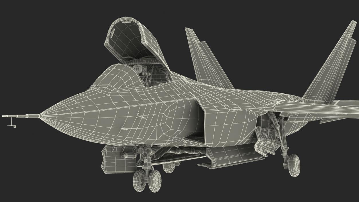 3D Multirole Jet Fighter Rigged model