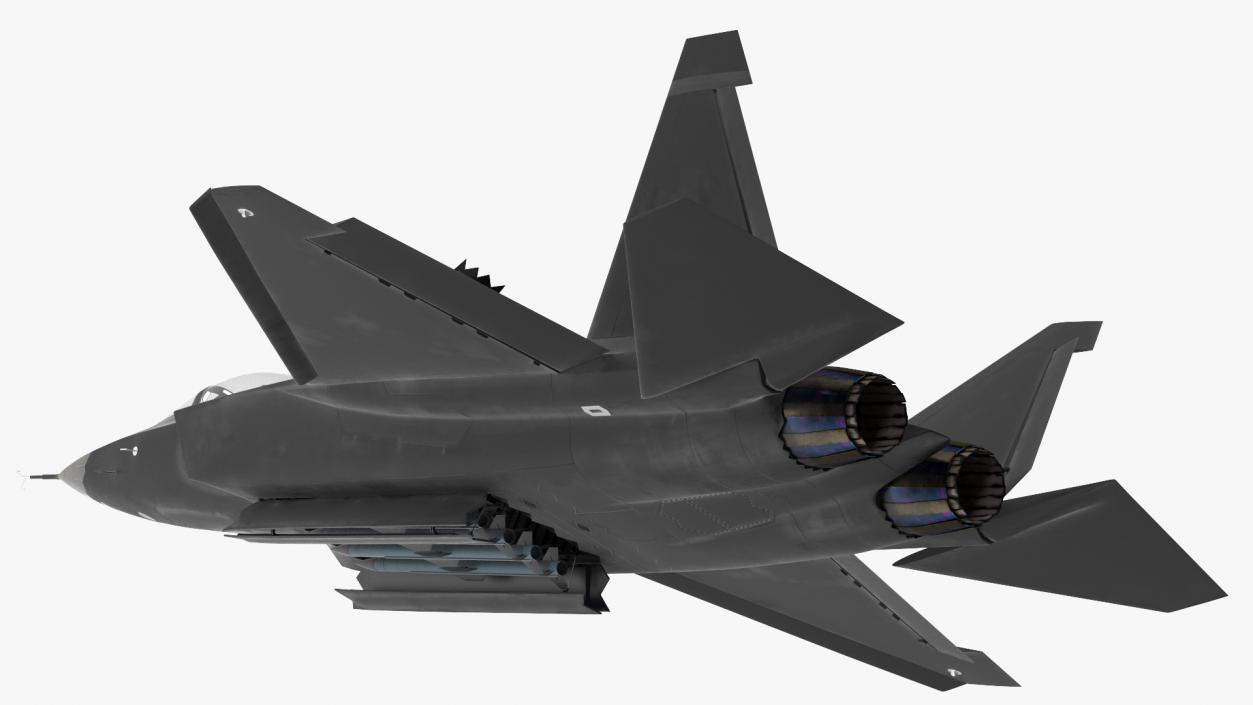 3D Multirole Jet Fighter Rigged model