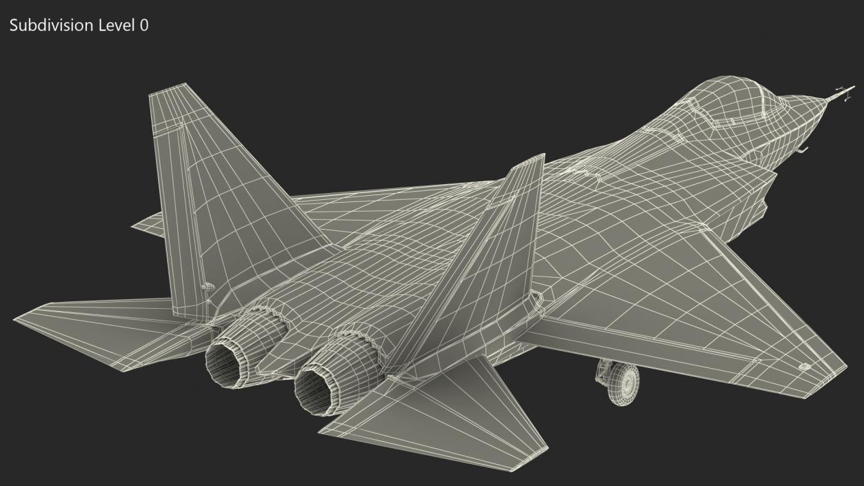 3D Multirole Jet Fighter Rigged model