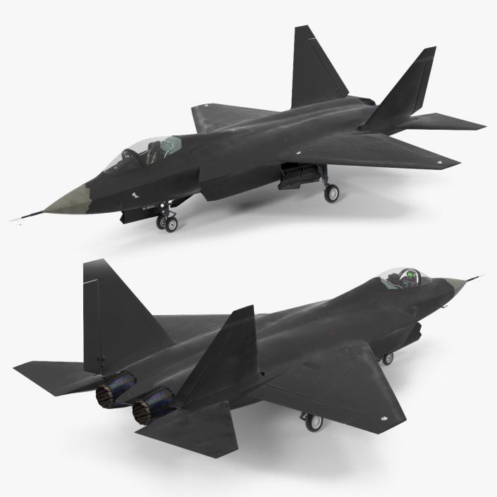 3D Multirole Jet Fighter Rigged model