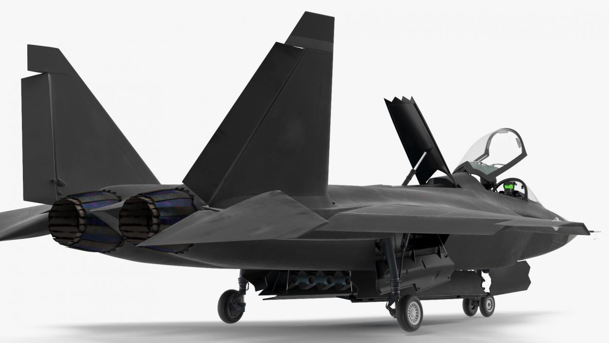 3D Multirole Jet Fighter Rigged model