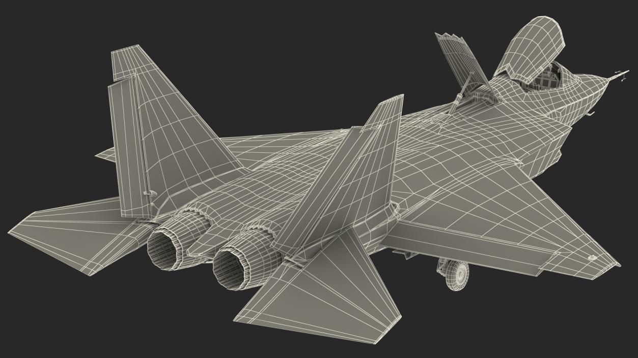 3D Multirole Jet Fighter Rigged model