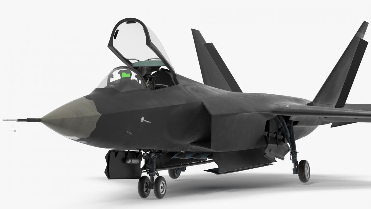 3D Multirole Jet Fighter Rigged model