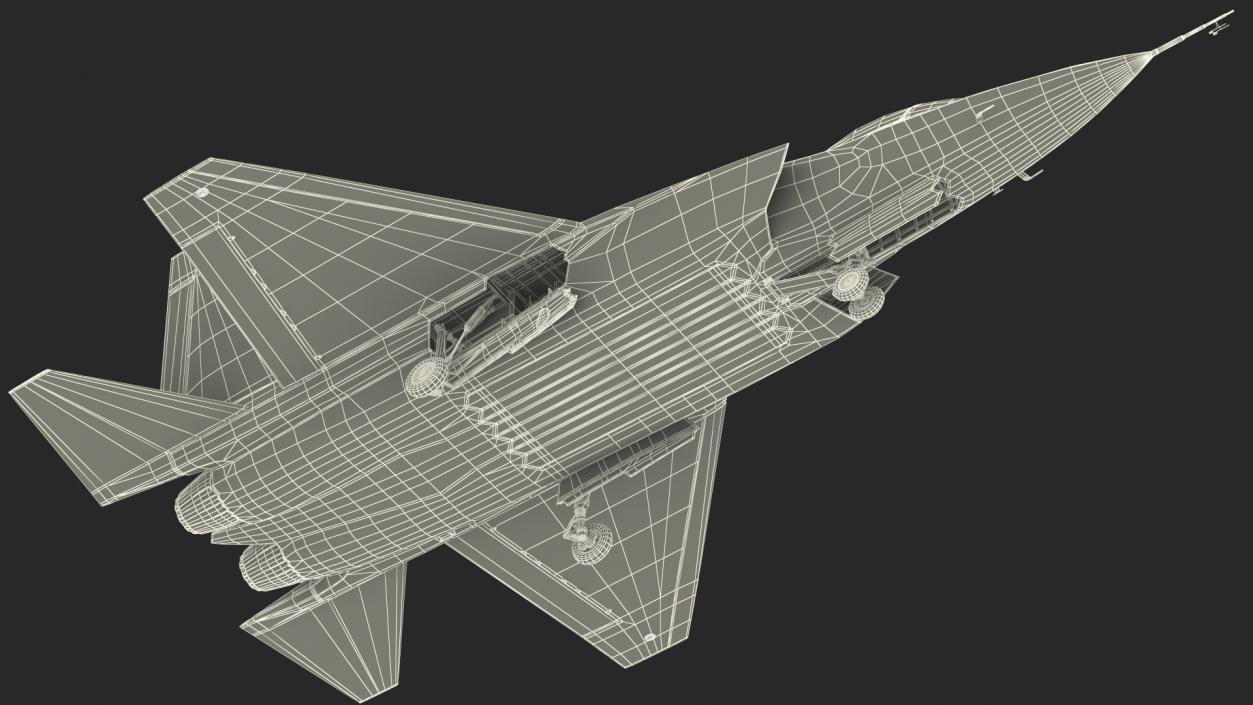 3D Multirole Jet Fighter Rigged model