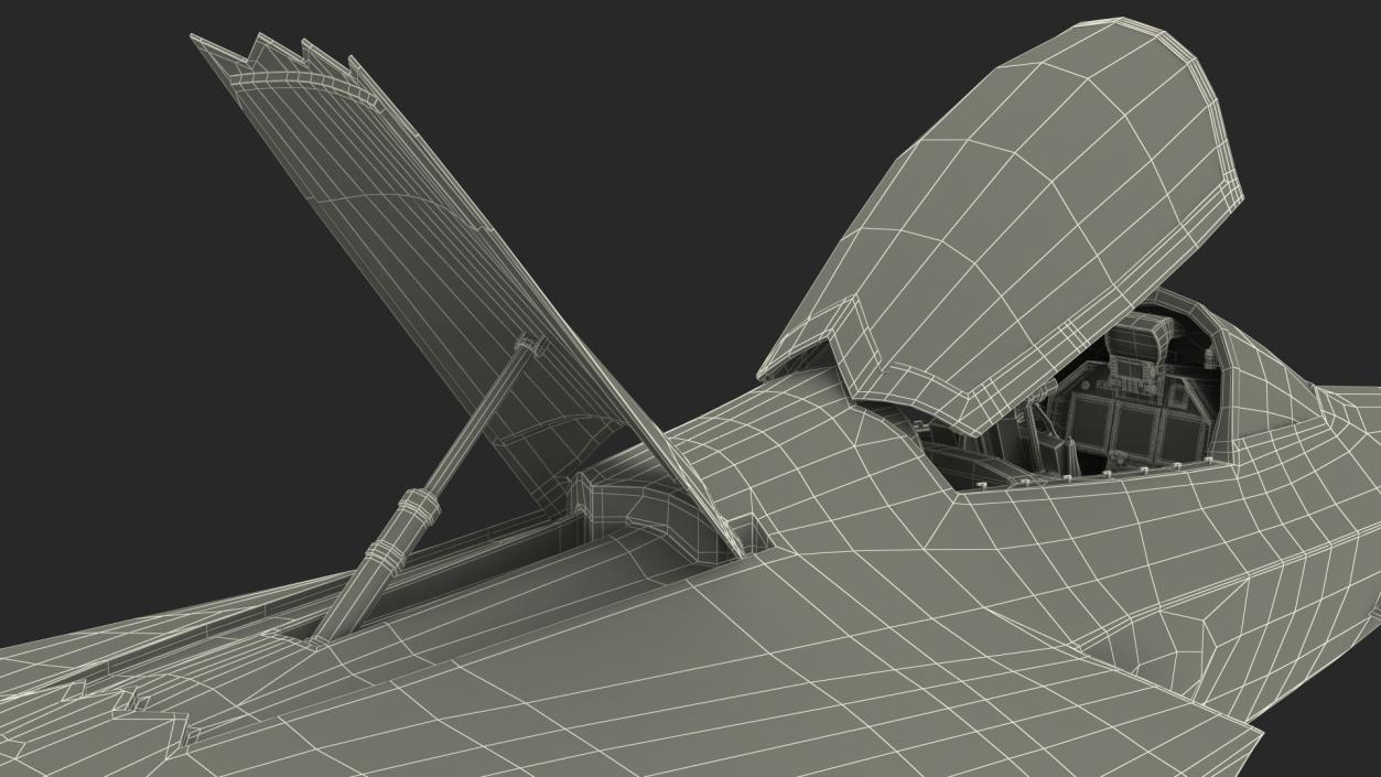 3D Multirole Jet Fighter Rigged model