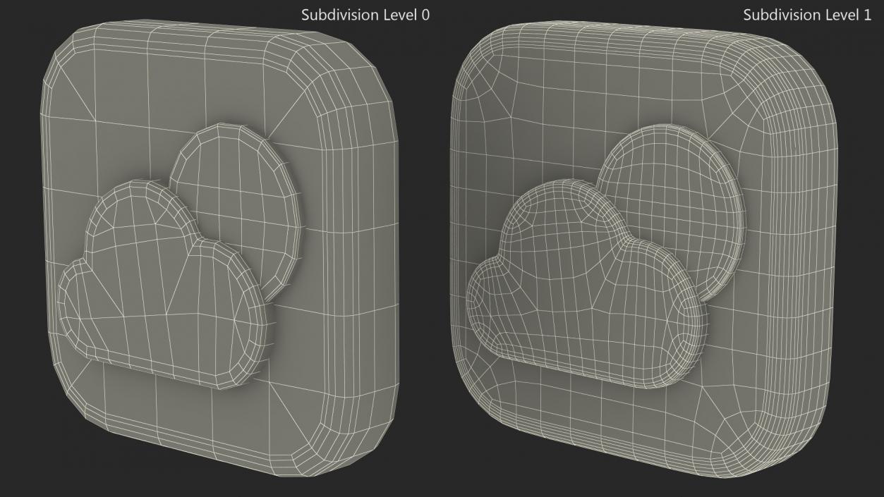 3D model iPhone iOS Weather Icon 2