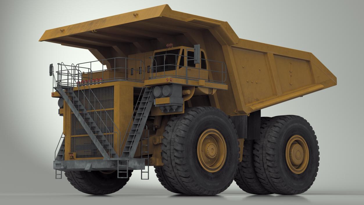 3D Heavy Duty Mining Dump Truck model