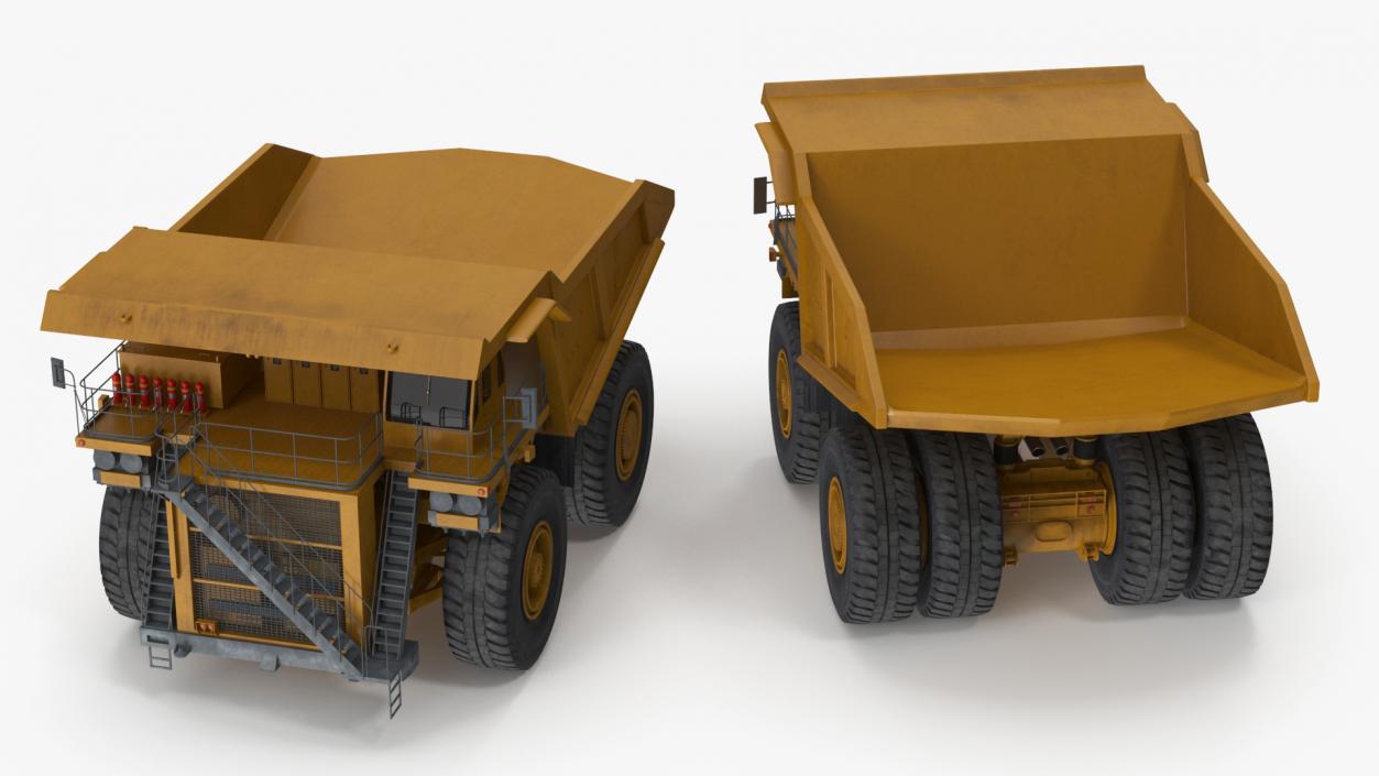 3D Heavy Duty Mining Dump Truck model