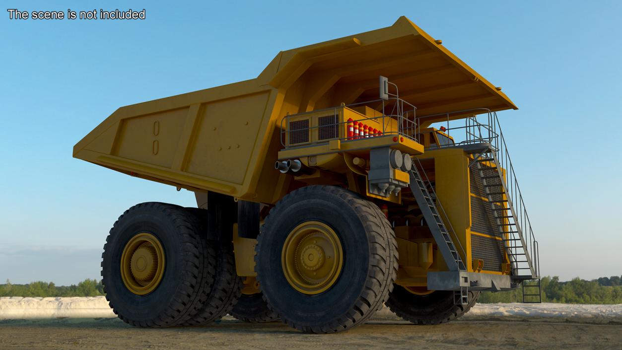 3D Heavy Duty Mining Dump Truck model