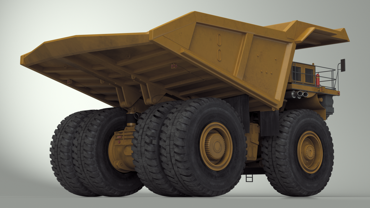 3D Heavy Duty Mining Dump Truck model