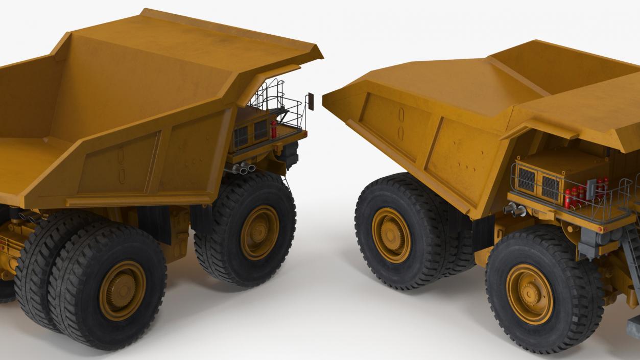 3D Heavy Duty Mining Dump Truck model