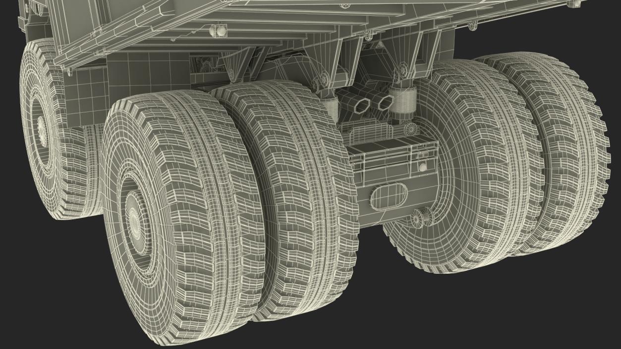 3D Heavy Duty Mining Dump Truck model