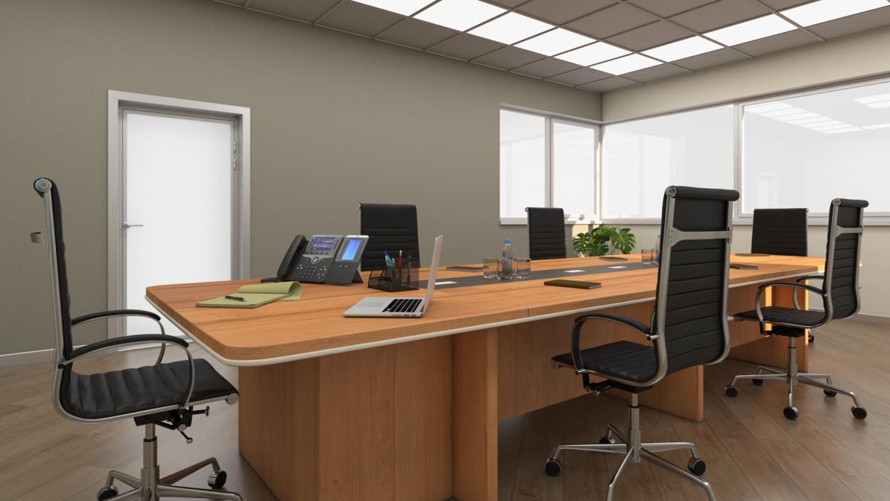 Meeting Room with Furniture 3D