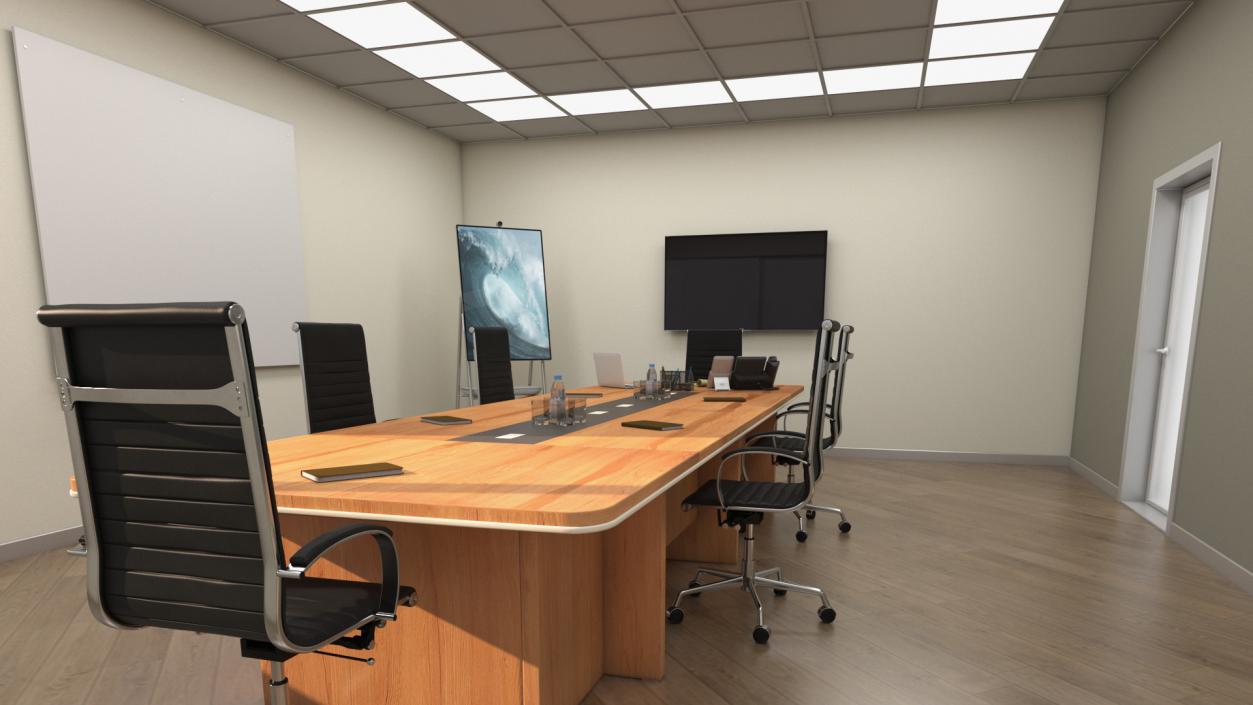 Meeting Room with Furniture 3D