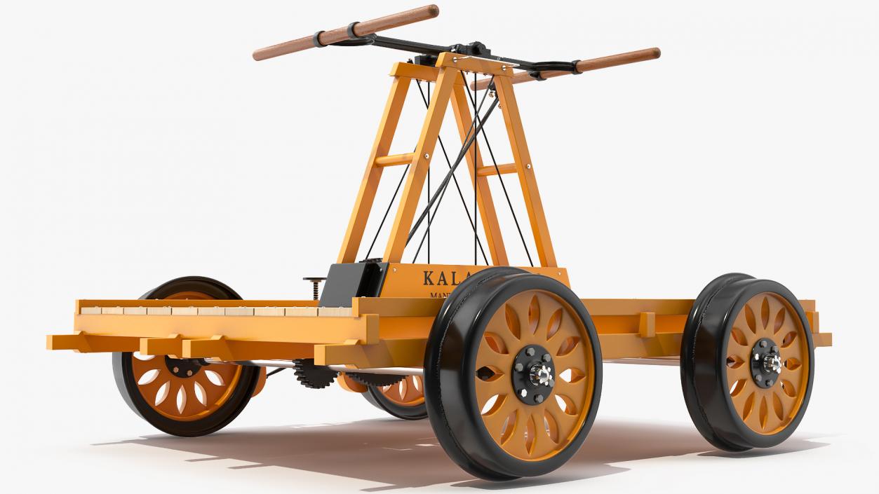 Kalamazoo Railway Handcar Rigged 3D