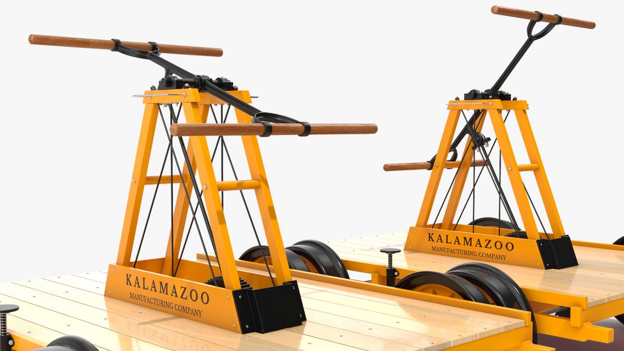 Kalamazoo Railway Handcar Rigged 3D