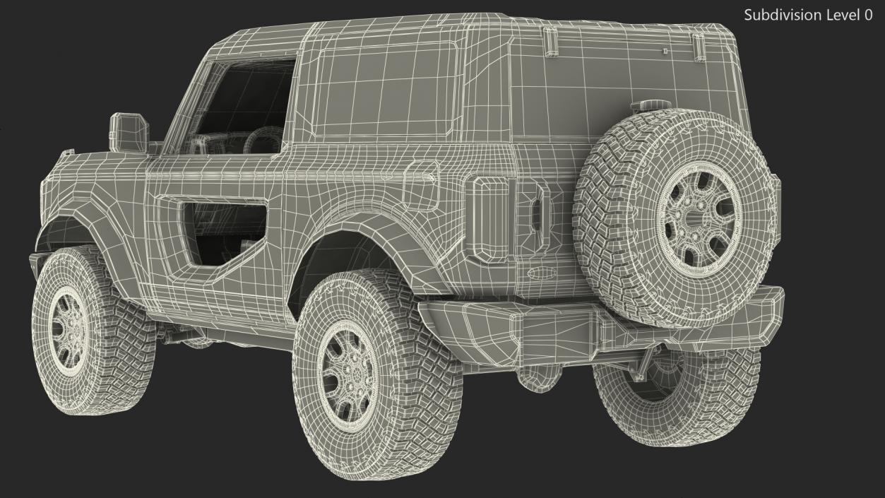 Ford Bronco 2021 Two Door 4X4 Concept 3D