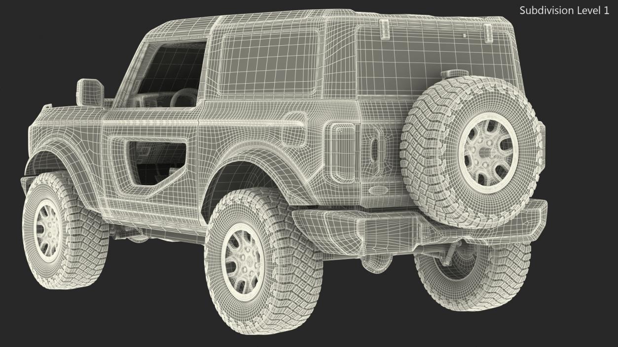 Ford Bronco 2021 Two Door 4X4 Concept 3D