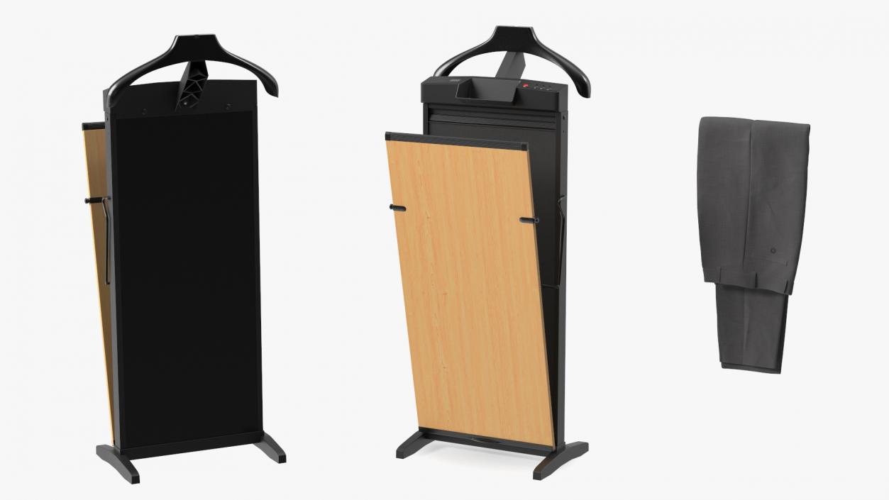 Trouser Press Light Wood Trim and Pants 3D model