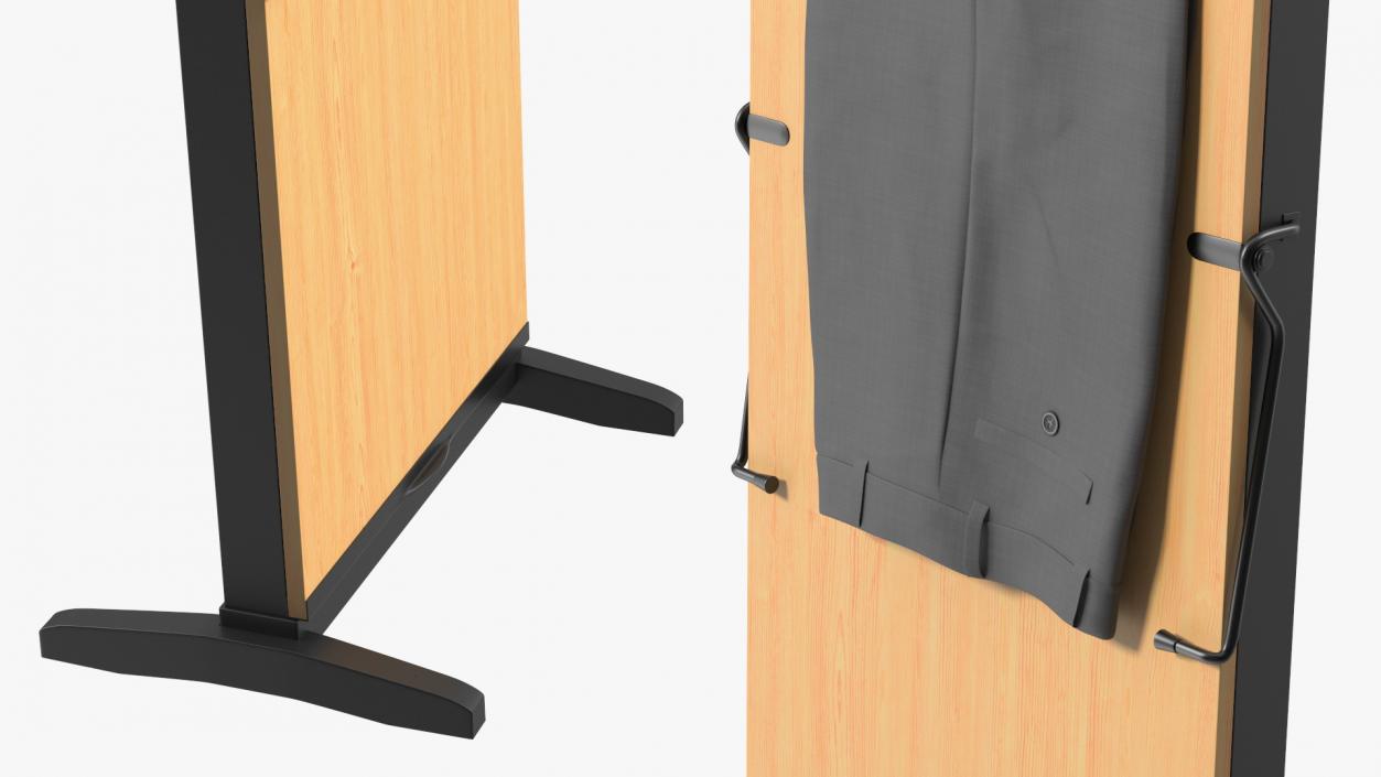 Trouser Press Light Wood Trim and Pants 3D model