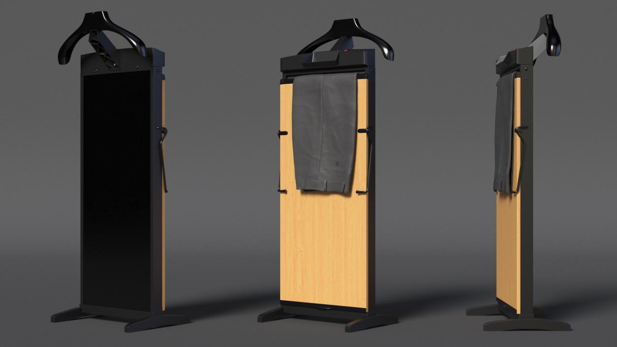 Trouser Press Light Wood Trim and Pants 3D model