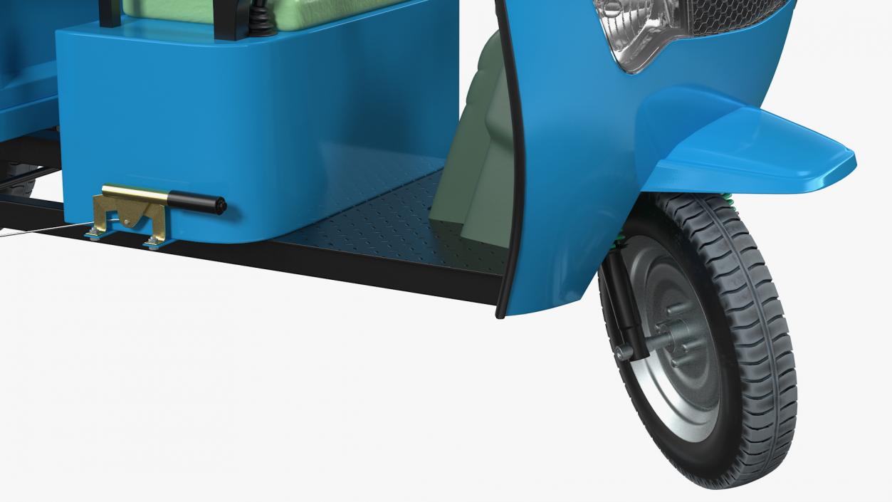 3D model Three Wheeler Cargo Rickshaw Rigged