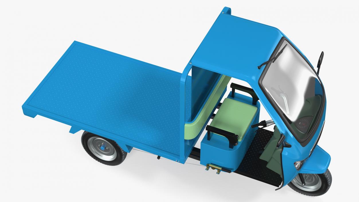 3D model Three Wheeler Cargo Rickshaw Rigged