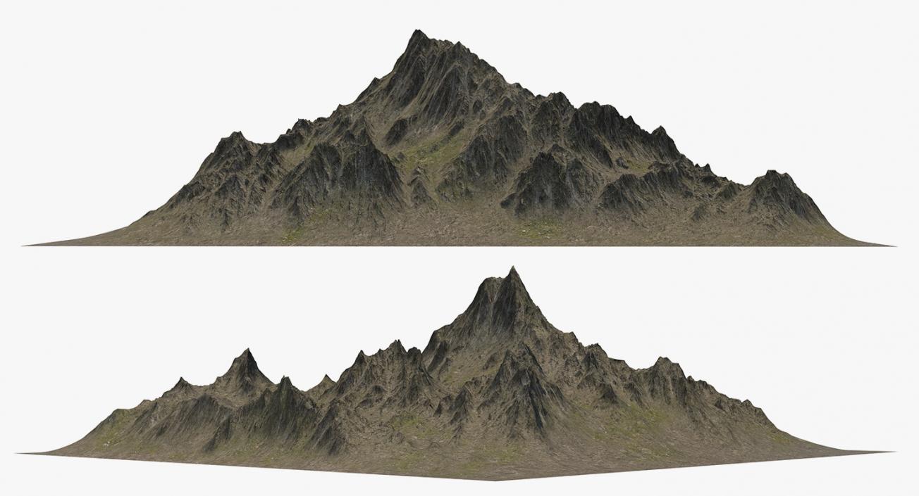 3D Mountain Peak model