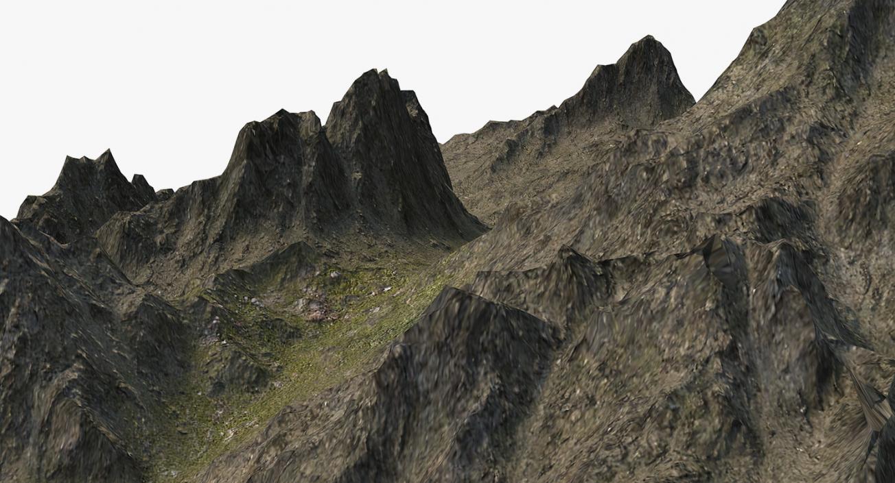 3D Mountain Peak model