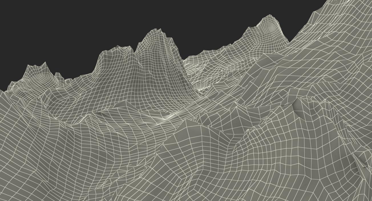 3D Mountain Peak model