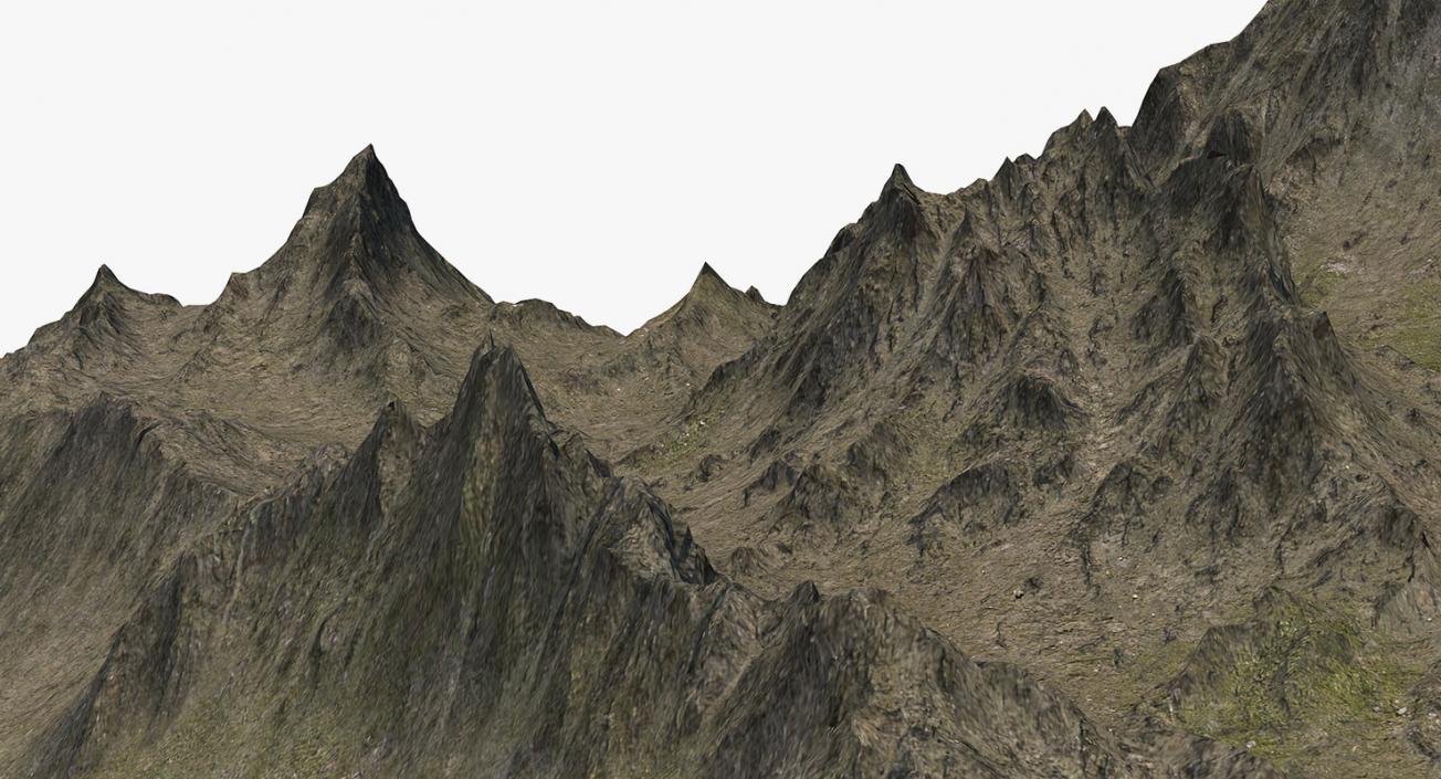 3D Mountain Peak model