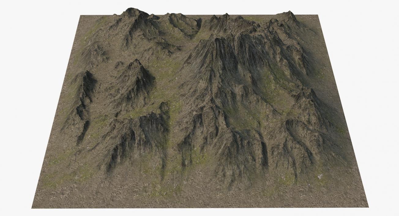 3D Mountain Peak model