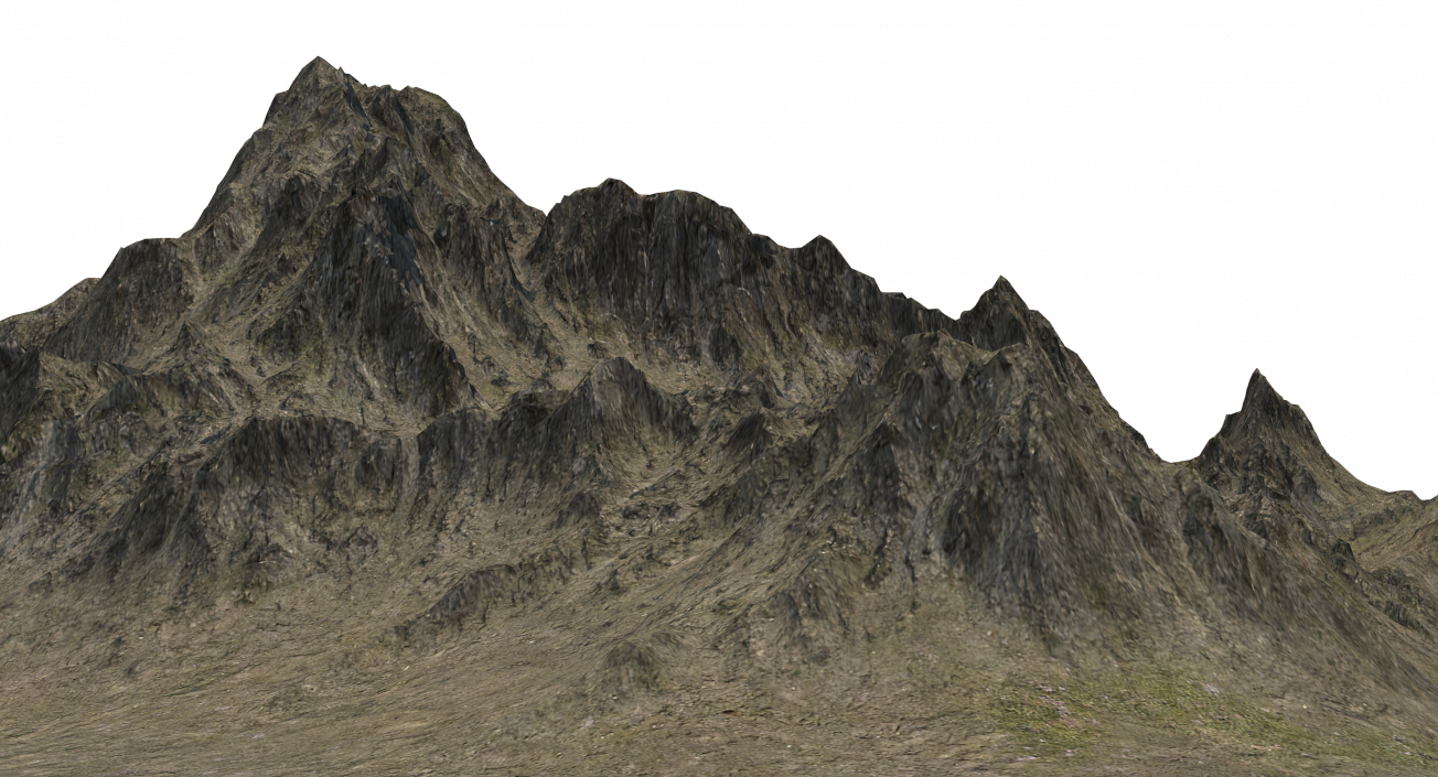 3D Mountain Peak model