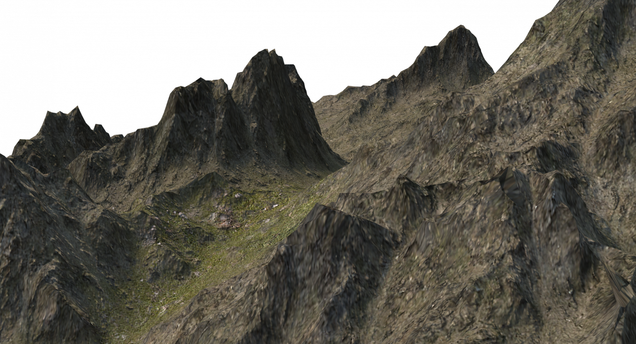 3D Mountain Peak model