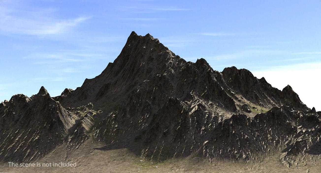 3D Mountain Peak model