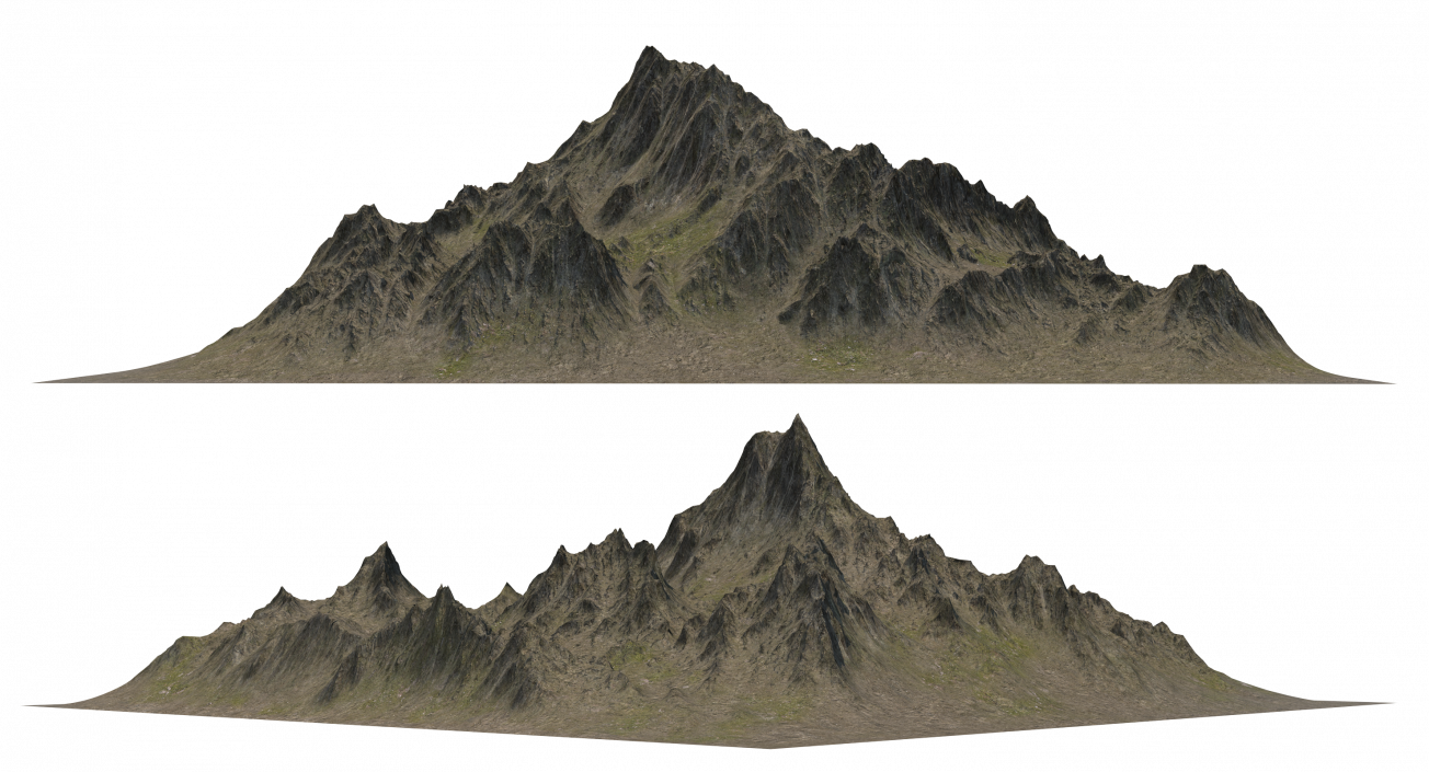 3D Mountain Peak model