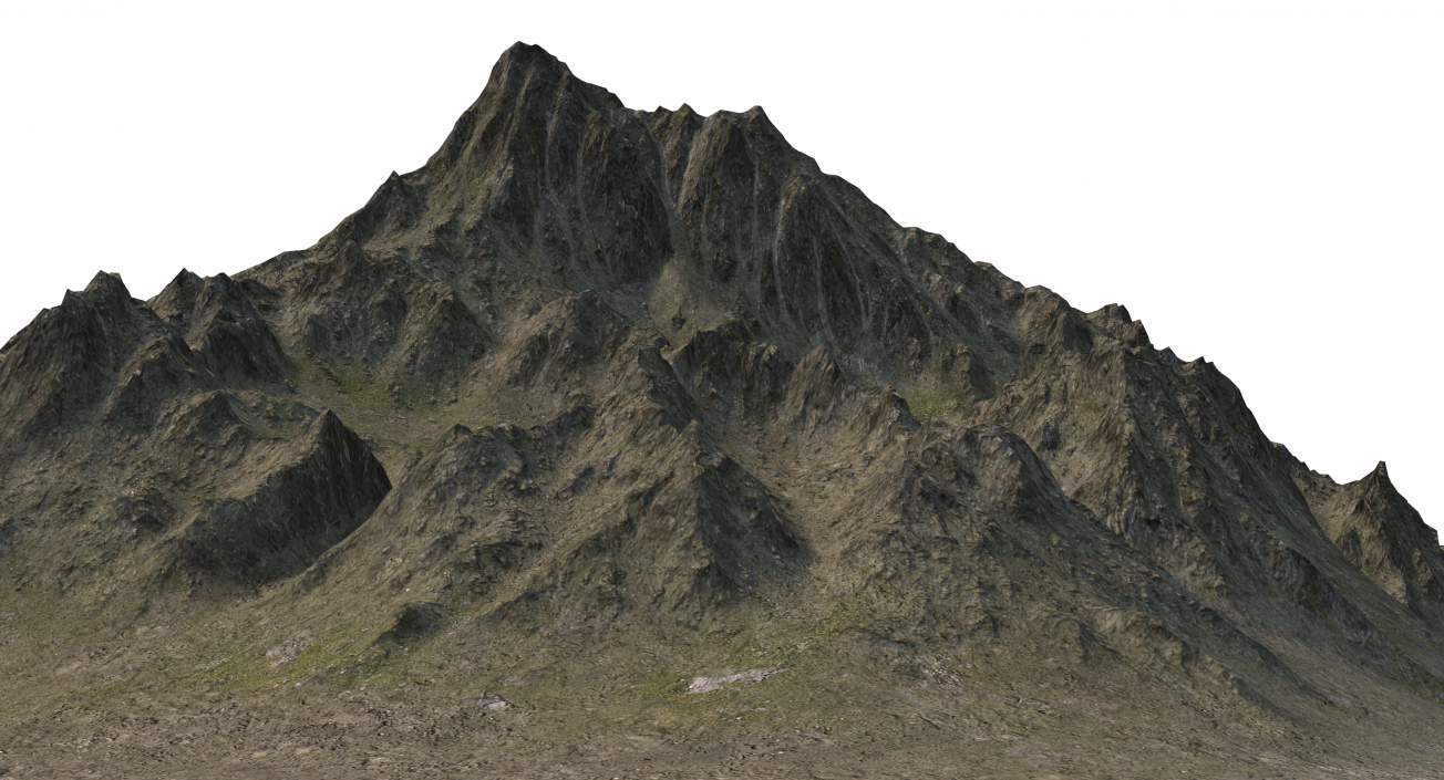 3D Mountain Peak model