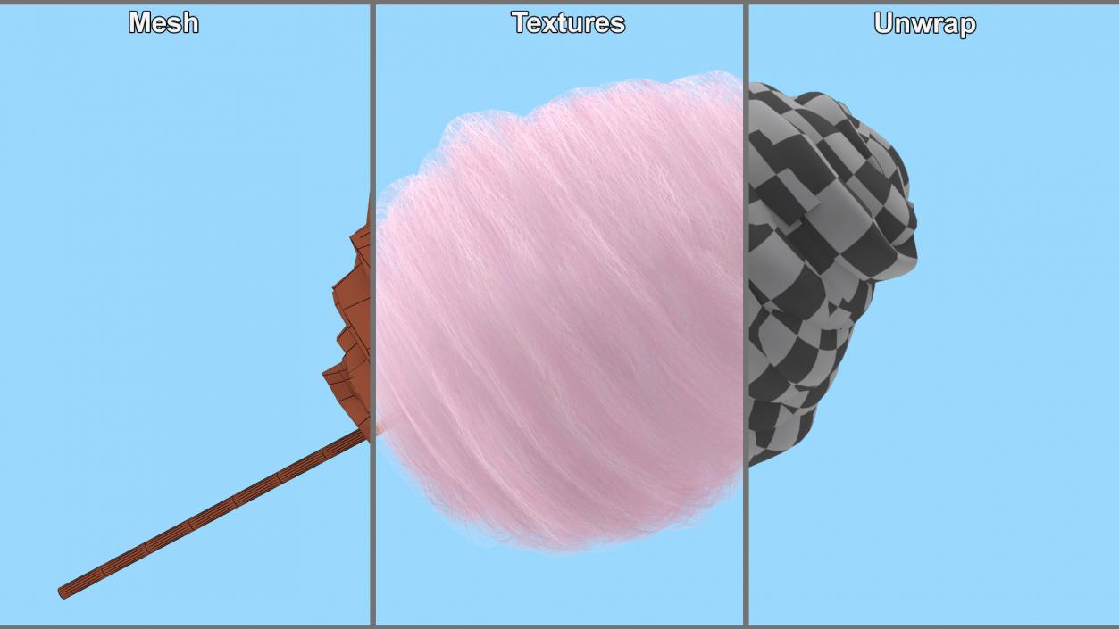 3D model Candy Maker with Cotton Candy Collection