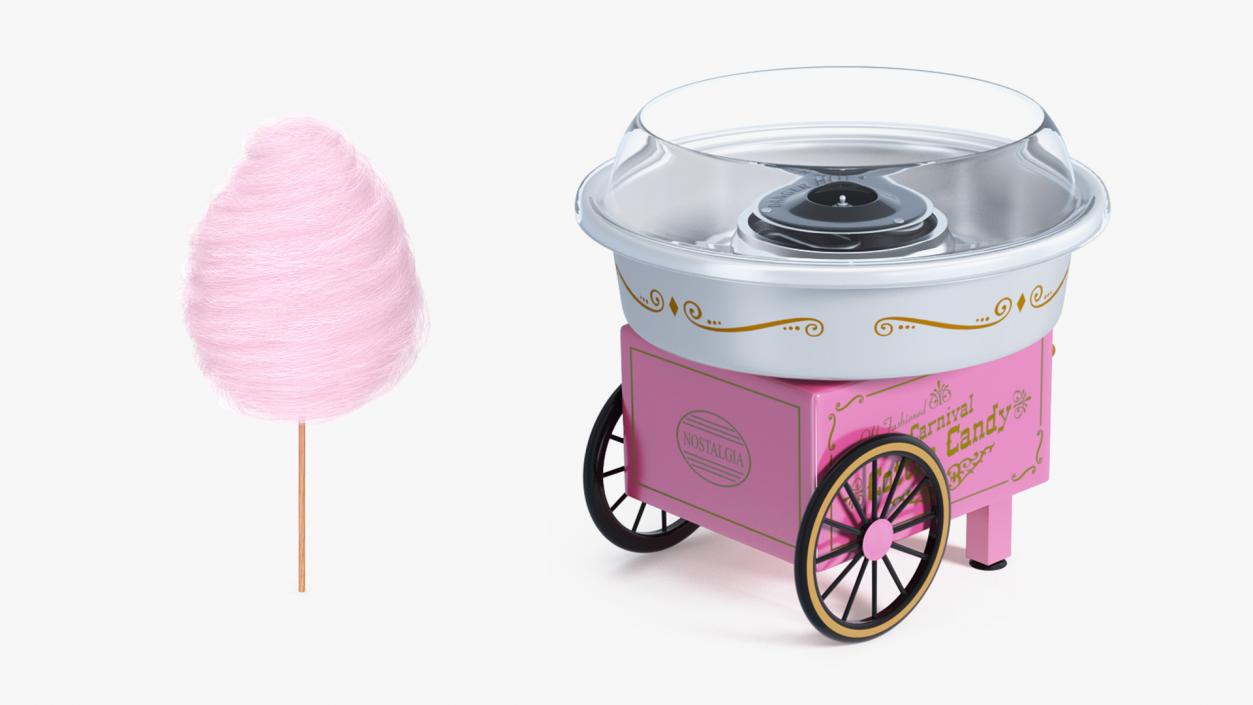 3D model Candy Maker with Cotton Candy Collection