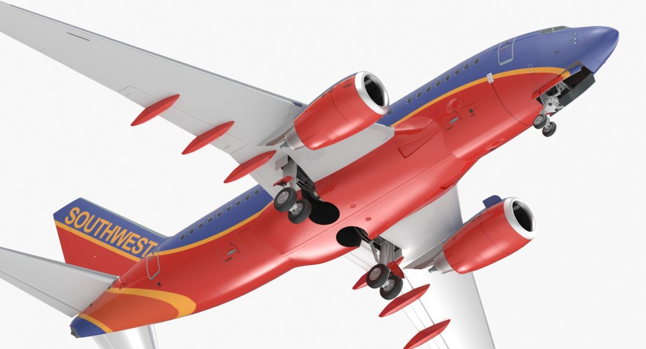 3D Boeing 737-600 Southwest Airlines model