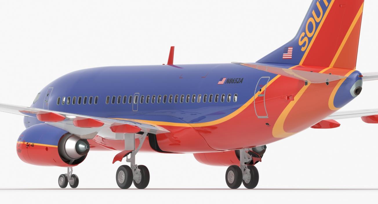 3D Boeing 737-600 Southwest Airlines model