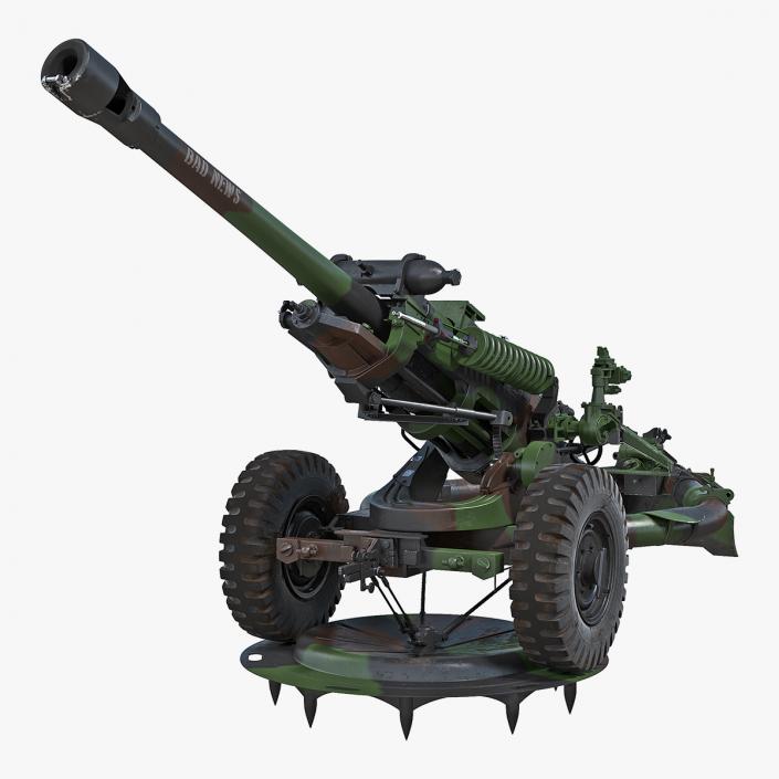 Light Field Howitzer M119 Rigged 3D