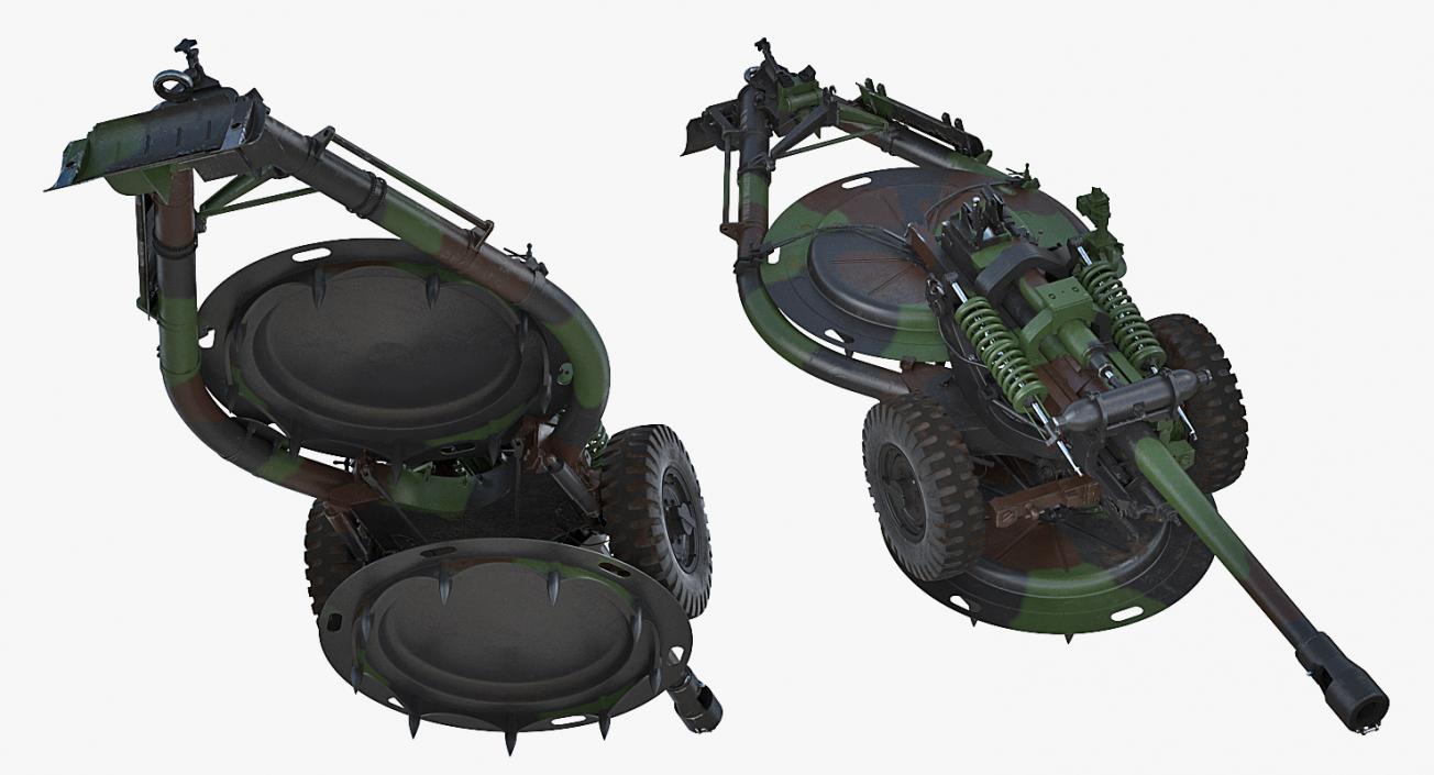 Light Field Howitzer M119 Rigged 3D