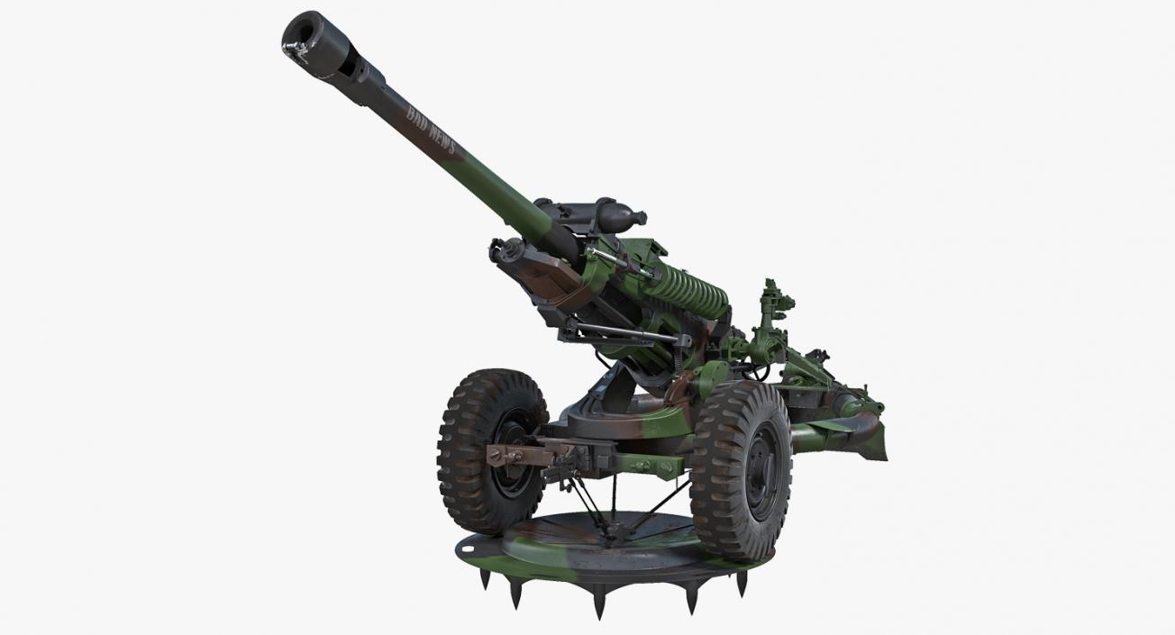 Light Field Howitzer M119 Rigged 3D