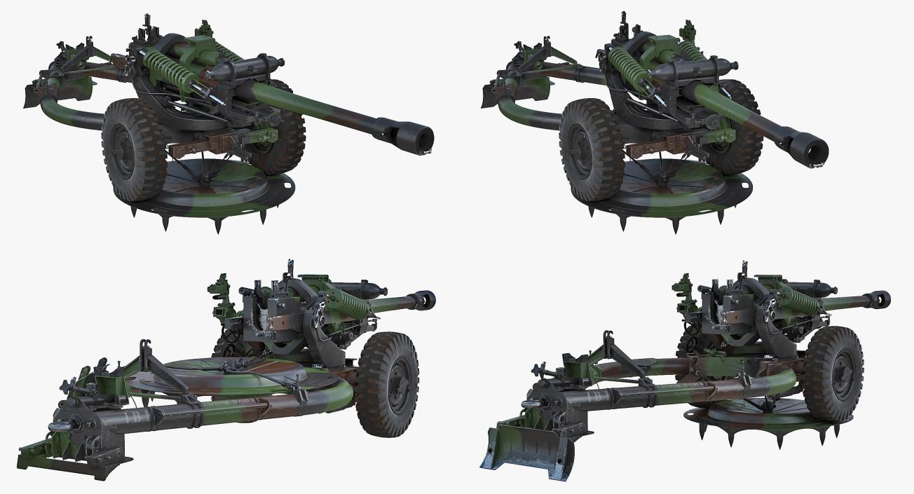 Light Field Howitzer M119 Rigged 3D