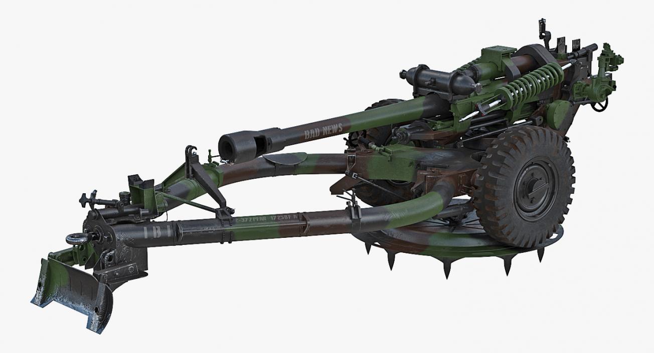 Light Field Howitzer M119 Rigged 3D