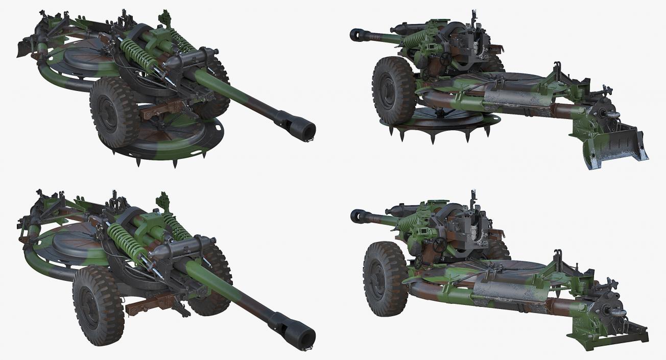 Light Field Howitzer M119 Rigged 3D